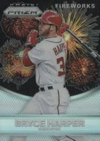 2015 Panini Prizm Fireworks #8 Bryce Harper Prizm Baseball Card