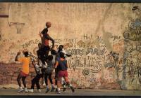 1989 Nike Poster Cards #891 Michael Jordan Playground Basketball Card