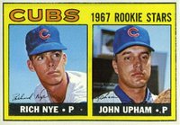 1967 Topps #608 Cubs Rookies Double print Baseball Card