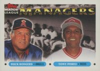 1993 Topps #503 Buck Rodgers/Tony Perez Baseball Card