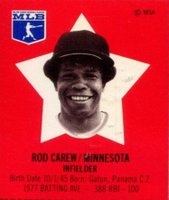 1978 Pepsi-Cola SuperSTAR Hand Cut # Rod Carew Baseball Card