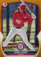 2023 Bowman Draft #BD70 James Wood Gold Baseball Card