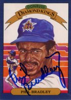 1986 Donruss #22 Phil Bradley Diamond Kings Baseball Card