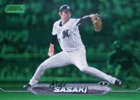 2024 Topps Stadium Club NPB #122 Roki Sasaki Green Foil Baseball Card