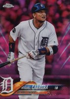 2018 Topps Chrome #26 Miguel Cabrera Pink Refractor Baseball Card