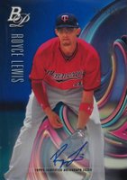 2018 Bowman Platinum Top Prospects #5 Royce Lewis Autograph-Blue Baseball Card