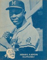 1960 Lake to Lake Dairy Milwaukee Braves # Henry Aaron Baseball Card