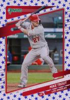 2021 Panini Donruss #170 Mike Trout Independence Day Baseball Card