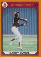 1990 Arizona State Collegiate Collection #7 Barry Bonds Black Back Baseball Card