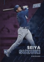 2022 Panini National Rookies #RC19 Seiya Suzuki Purple Baseball Card