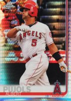 2019 Topps Chrome #27 Albert Pujols Prism Refractor Baseball Card