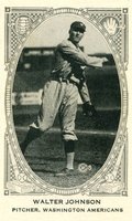 1922 Strip Card # Walter Johnson Baseball Card