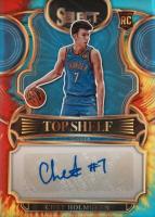 2022 Panini Select Top Shelf Signature #TSSCHG Chet Holmgren Tie-Dye Basketball Card