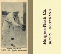 1916 Burgess-Nash Co. #121 John Miller Baseball Card