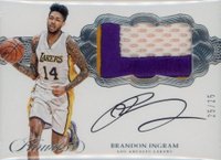 2016 Panini Flawless Horizontal Patch Autograph #H-BI Brandon Ingram Basketball Card