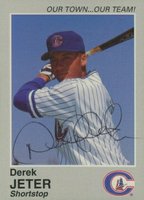1995 Columbus Clippers Team Issue # Derek Jeter Baseball Card