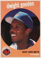1989 Baseball Cards Magazine Repli-Cards #43 Dwight Gooden Hand Cut Baseball Card