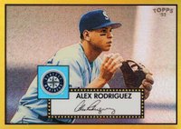 2006 Topps '52 Debut Flashbacks #DFC15 Alex Rodriguez Chrome-Gold Refractor Baseball Card
