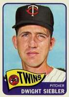 1965 Topps #326 Dwight Siebler Baseball Card
