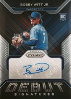 2022 Panini Prizm Debut Signatures #DSBW Bobby Witt Jr. Baseball Card