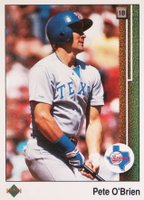 1989 Upper Deck #54 Pete O'Brien Baseball Card