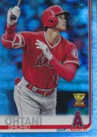 2019 Topps #250 Shohei Ohtani Swinging-Rainbow Foil Baseball Card