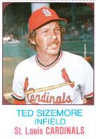 1975 Hostess #71 Ted Sizemore Hand Cut Baseball Card