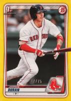 2020 Bowman Paper Prospects #BP144 Jarren Duran Yellow Baseball Card