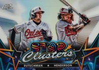 2023 Topps Cosmic Chrome Star Clusters #SC4 Adley Rutschman/Gunnar Henderson Baseball Card