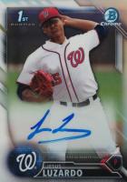 2016 Bowman Draft Chrome Draft Picks Autographs #CDAJLU Jesus Luzardo Refractor Baseball Card