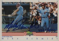 1992 Classic Best Autographs # Mike Schmidt Baseball Card