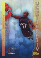 2002 Topps Verticality #V8 Michael Jordan Basketball Card