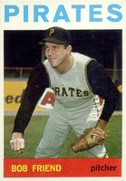 1964 Topps #20 Bob Friend Baseball Card