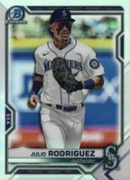 2021 Bowman Draft #BDC145 Julio Rodriguez Chrome Baseball Card