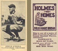 1916 Holmes for Homes Bread #134 Steve O'Neill Baseball Card