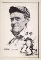 1950 Callahan Hall of Fame # Johnny Evers Baseball Card