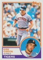 1983 Topps #430 Kirk Gibson Baseball Card