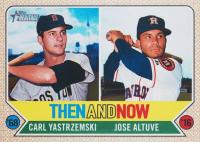 2017 Topps Heritage Then and Now #TAN-11 Carl Yastrzemski/Jose Altuve Baseball Card