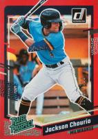 2023 Panini Donruss #85 Jackson Chourio Holo Red Baseball Card