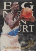 1997 Skybox Z-Force Big Men on Court #10 Shawn Kemp Basketball Card