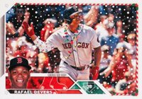 2023 Topps Holiday #H76 Rafael Devers Ssp Baseball Card