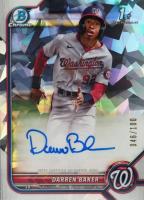 2022 Bowman Chrome Prospect Autographs #CPADB Darren Baker Atomic Refractor Baseball Card