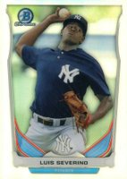 2014 Bowman Draft Picks Top Prospects #CTP38 Luis Severino Chrome-Refractor Baseball Card