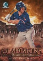 2024 Bowman Gladiators of the Diamond #GOTD12 Wyatt Langford Gold Baseball Card