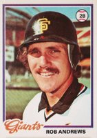 1978 Topps #461 Rob Andrews Baseball Card