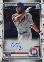 2020 Bowman Chrome Prospect Autographs #CPACT Curtis Terry Baseball Card