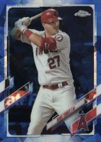 2021 Topps Chrome Sapphire #27 Mike Trout Baseball Card