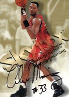 1998 Skybox Premium Autographics # Alonzo Mourning Basketball Card