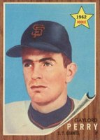 1962 Topps #199 Gaylord Perry Star Rookie Baseball Card