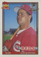 1991 Topps Desert Shield #581 Luis Quinones Baseball Card